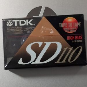 TDK SD110 High Bias Cassette Tape - Black